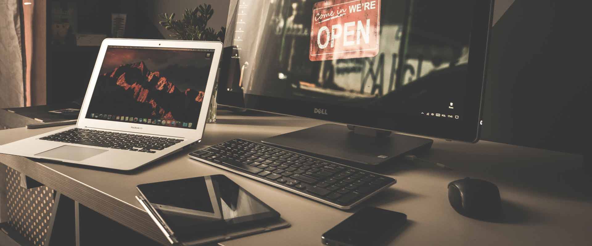 desktop laptop tablet and cell phone